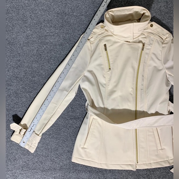 Kenneth Cole Reaction Womens Elegant Jacke crem size M - Picture 15 of 15